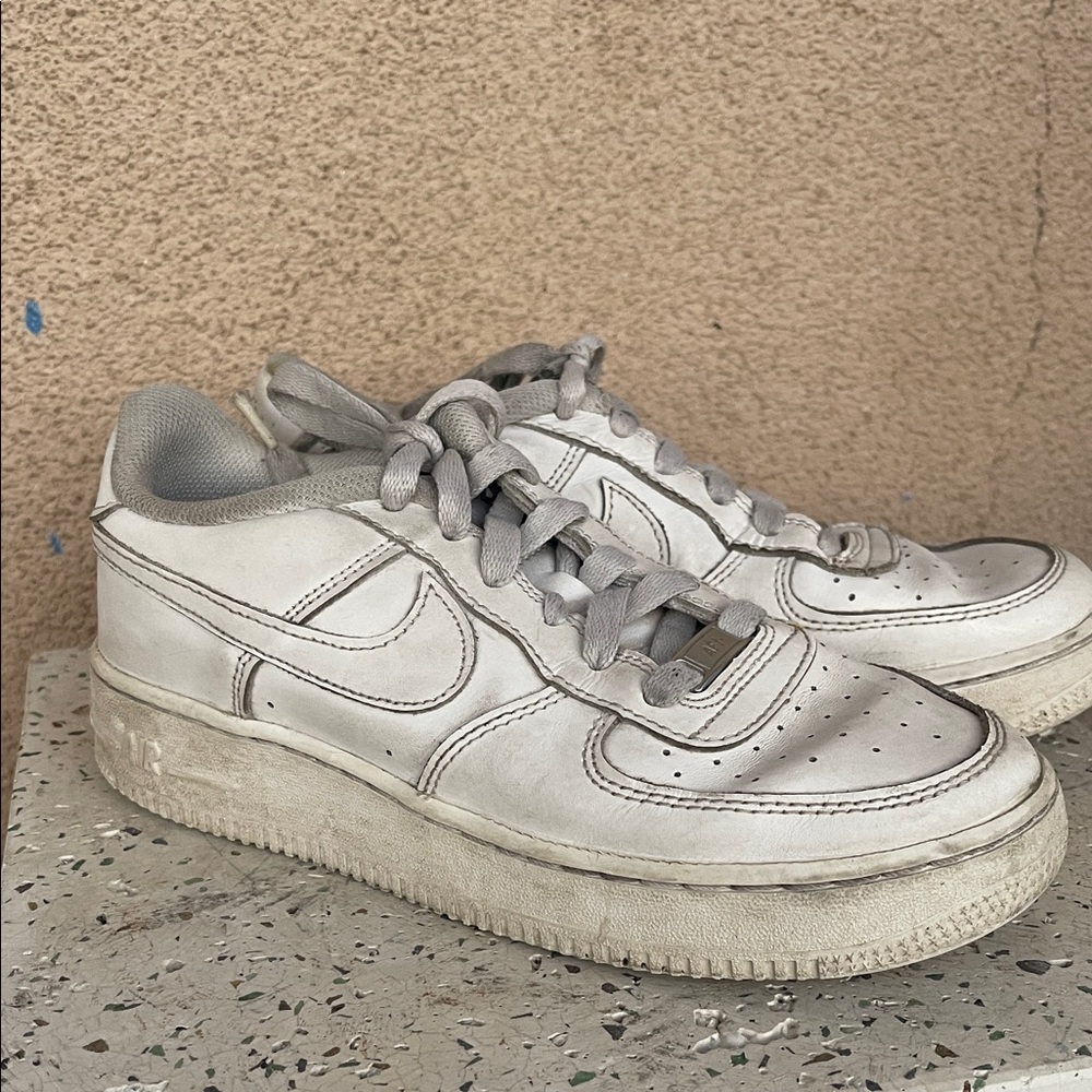 Nike White Low-Top Leather Sneakers